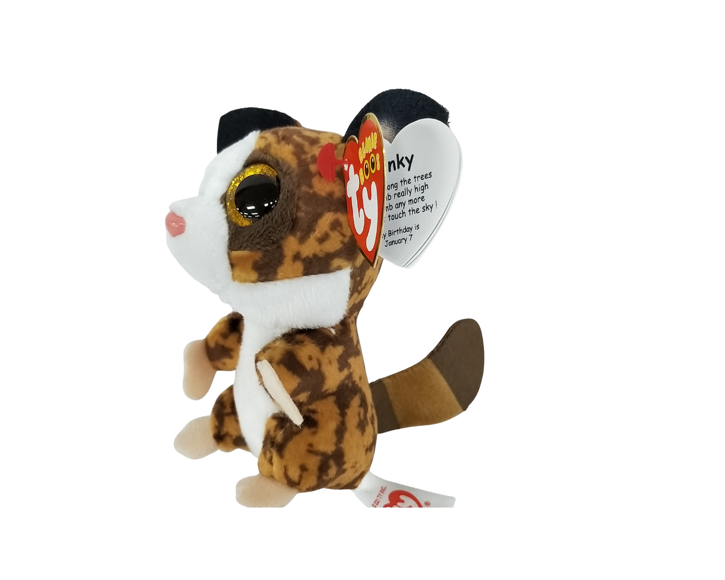 BEANIE BOO CLIP ONS BINKY BUSH BABY BROWN