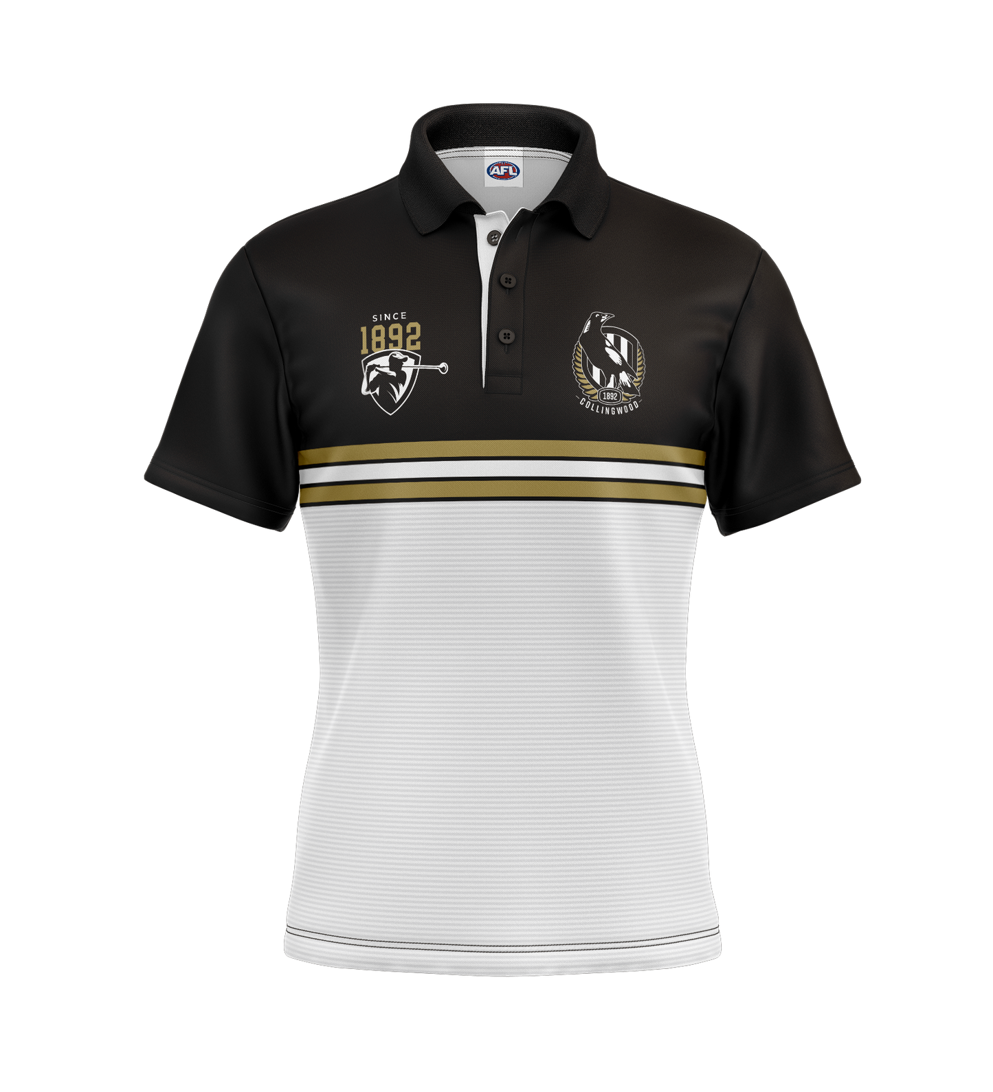 AFL COLLINGWOOD 'SANDMAN' GOLF POLO [SZ:M CL:COLLINGWOOD]