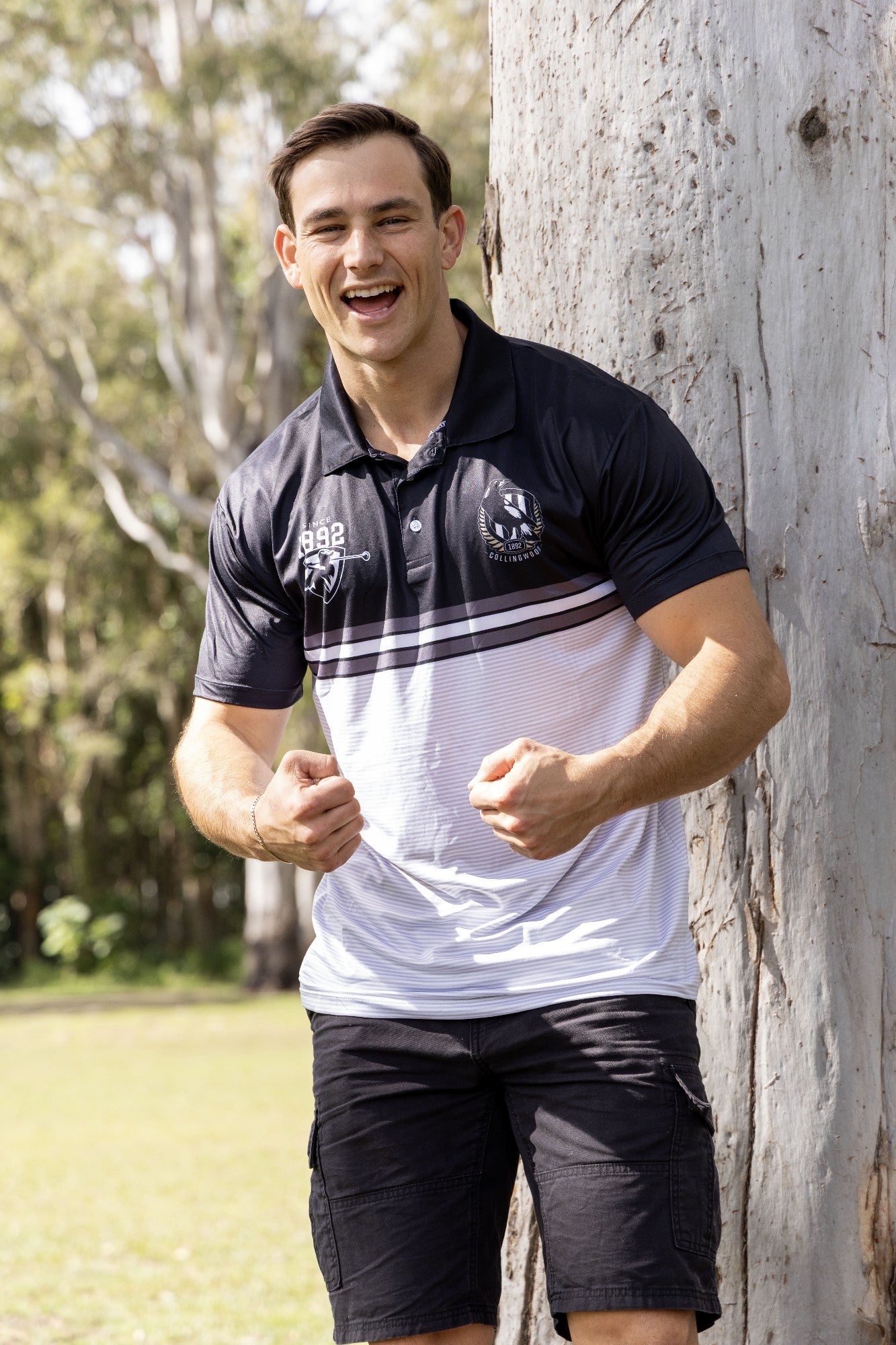 AFL COLLINGWOOD 'SANDMAN' GOLF POLO [SZ:XL CL:COLLINGWOOD]