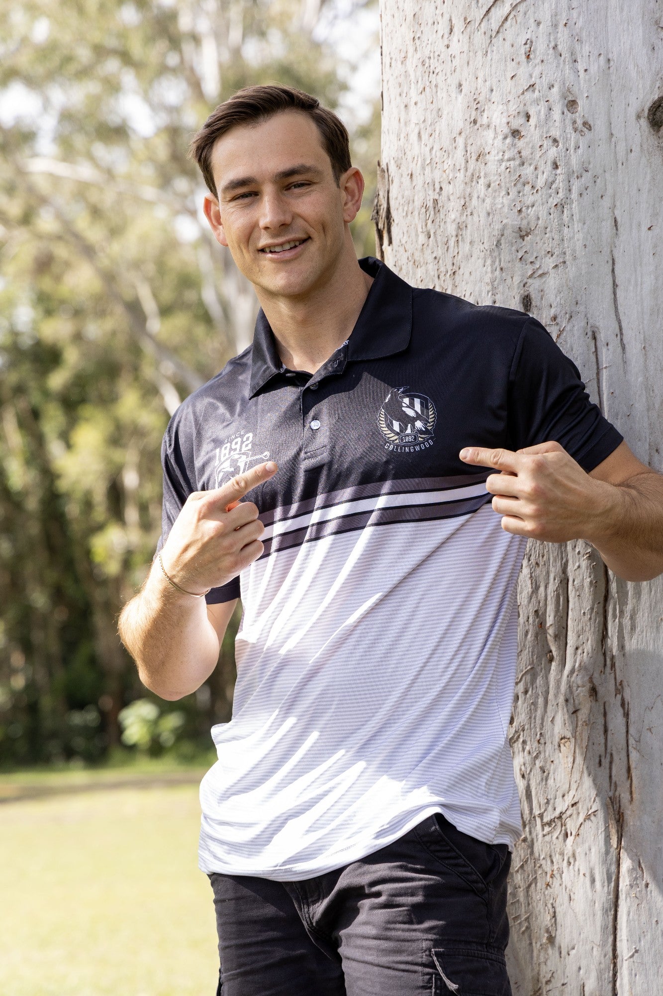 AFL COLLINGWOOD 'SANDMAN' GOLF POLO [SZ:XL CL:COLLINGWOOD]