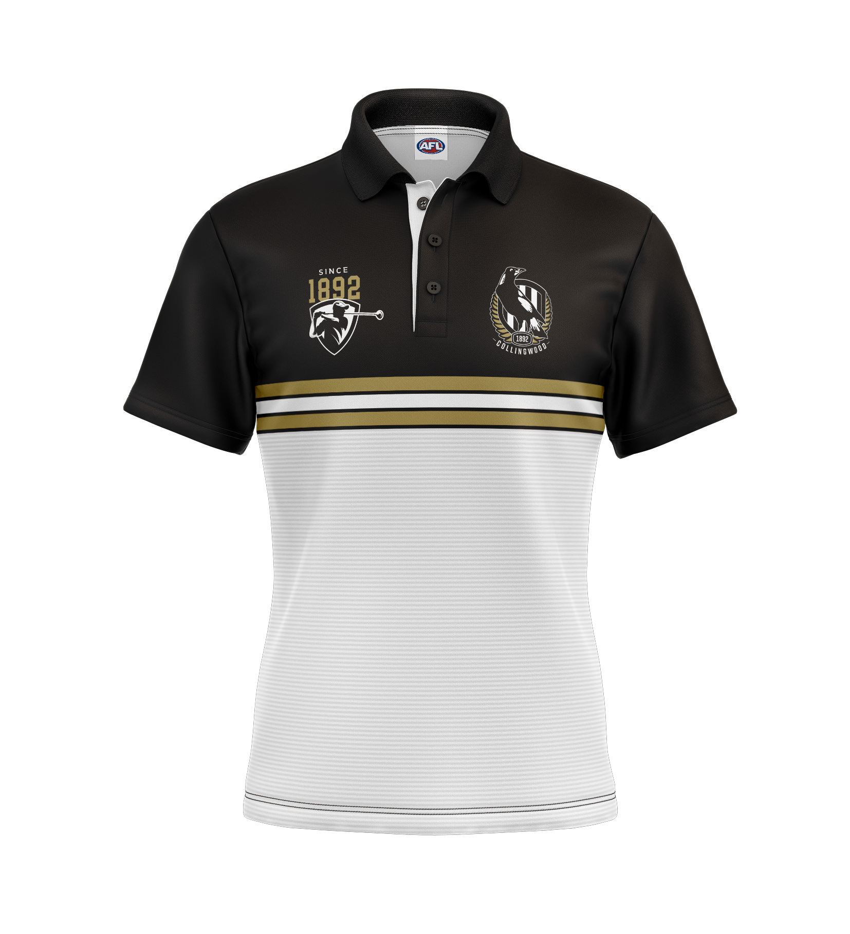 AFL COLLINGWOOD 'SANDMAN' GOLF POLO [SZ:XL CL:COLLINGWOOD]